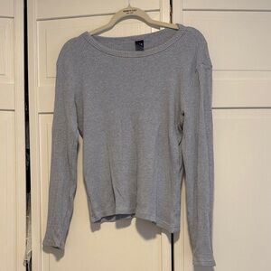 Gap  Light Blue ribbed Long Sleeve Top